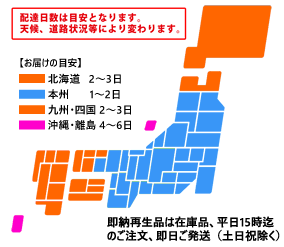 商品のお届け目安